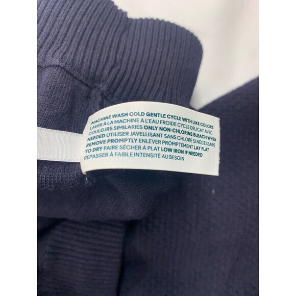 Tommy John Sweater Jogger Pants Womens Size L Navy Blue Winter Lounge Textured - Picture 8 of 10